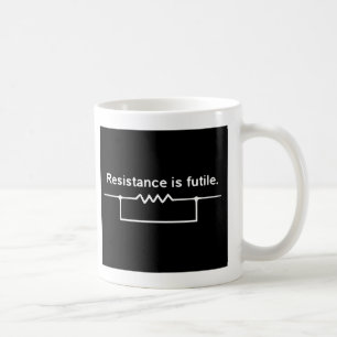 Motstånd är futile. kaffemugg