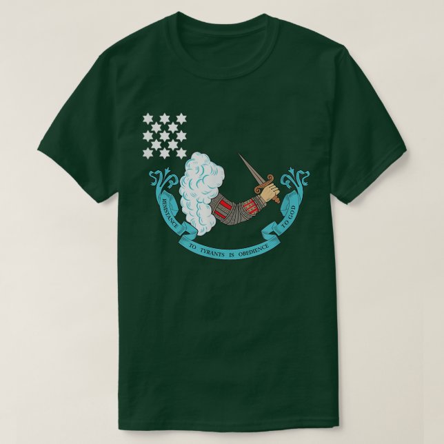 MOTSTÅND MOT TYRANTER ÄR OBEDIENS MOT GOD Patriot T Shirt (Design framsida)
