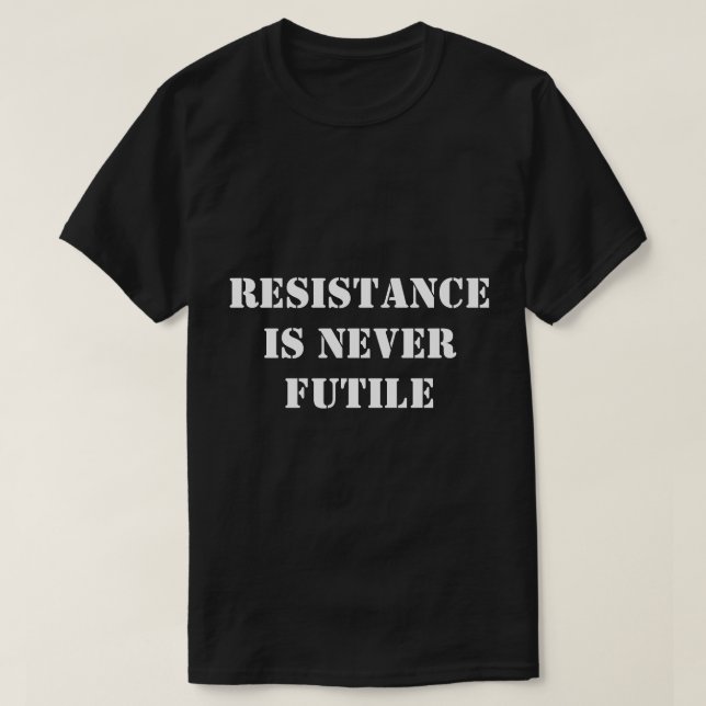 motstånd t shirt (Design framsida)