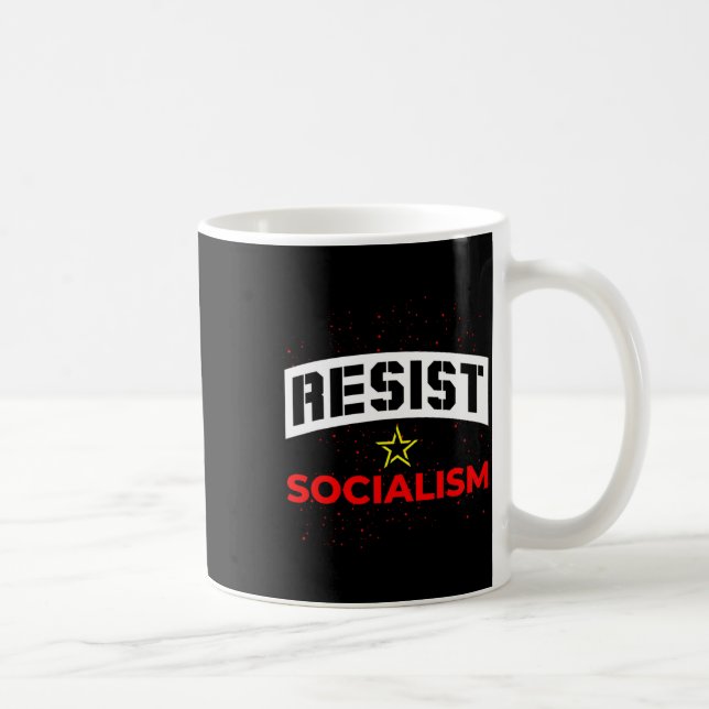 Motståndare socialism antisocialism 1 kaffemugg (Höger)