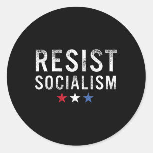 Motståndare socialistisk antisocialistisk utpressa runt klistermärke