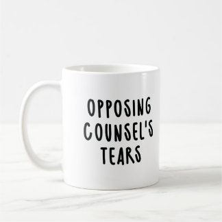 Motståndare till advokaten Tårar Funny Lawyer Kaffemugg