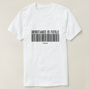 Motståndet är futile - en MisterP-skikt T Shirt