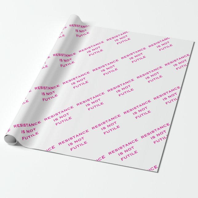 Motståndet är INTE Futile Presentpapper (Utrullad)