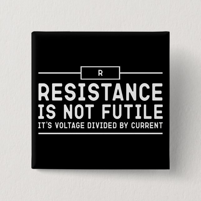 Motståndet är inte meningslöst, dess spänning är u knapp (Framsida)