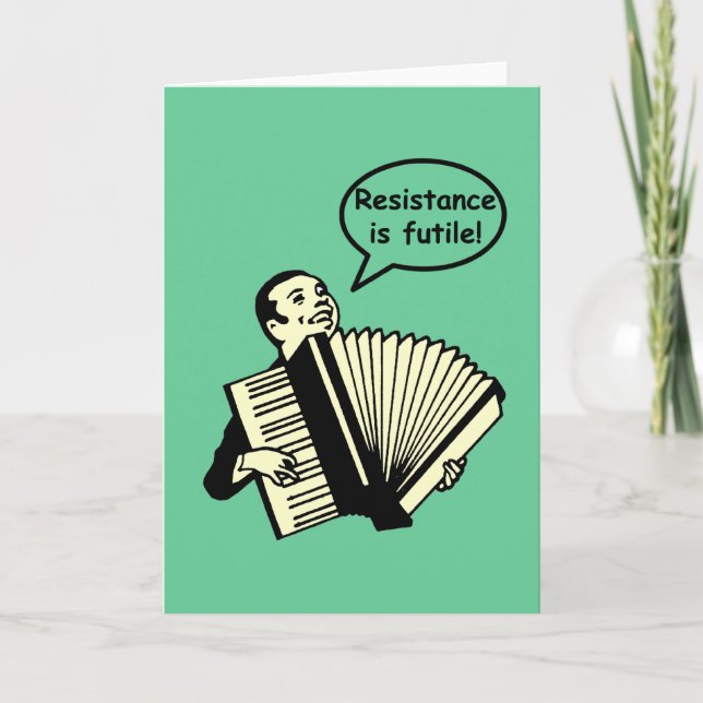 Motståndet är meningslöst! (Accordion) Kort (Framsida)