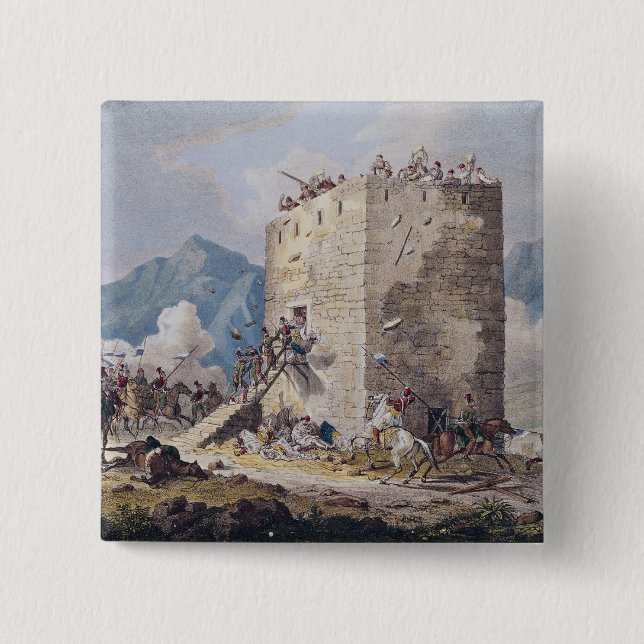 Motståndet av Forty grekiska rebeller Knapp (Framsida)