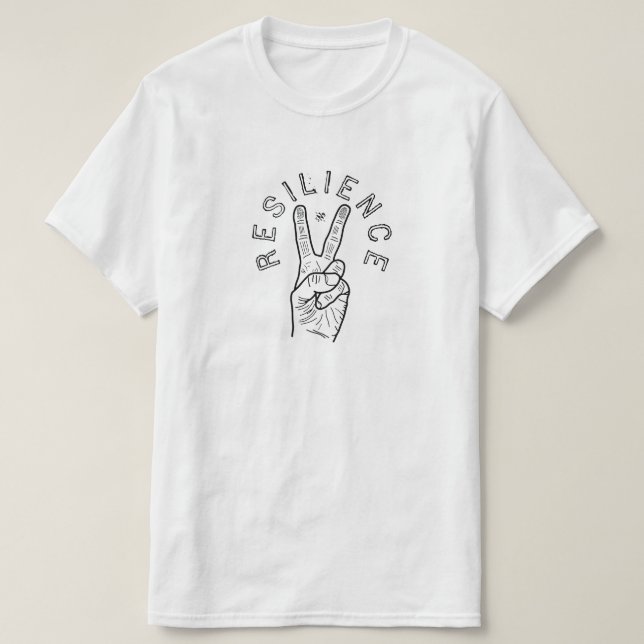 Motståndskraft – Motiverande Symbol T Shirt (Design framsida)