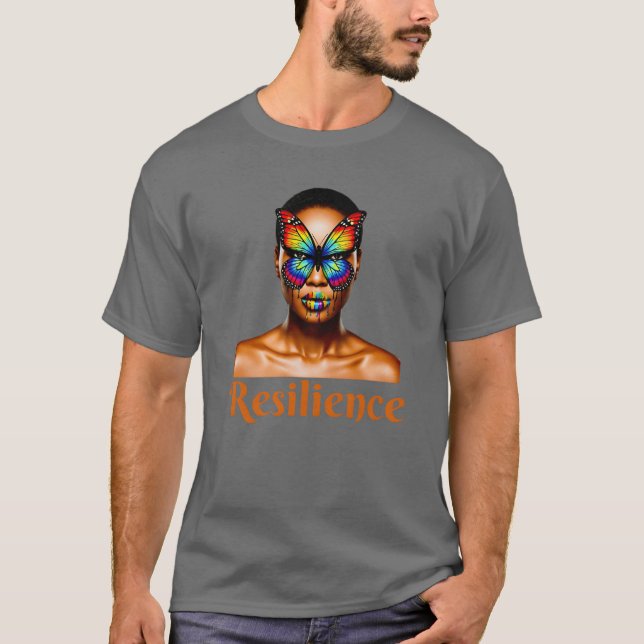 Motståndskraft tjej t shirt (Framsida)
