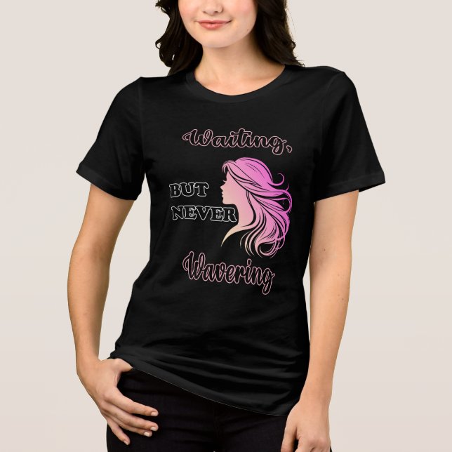 motståndskraftig kvinna present t shirt (Framsida)