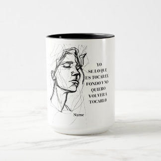 Motståndskraftig spansk citat kaffemugg