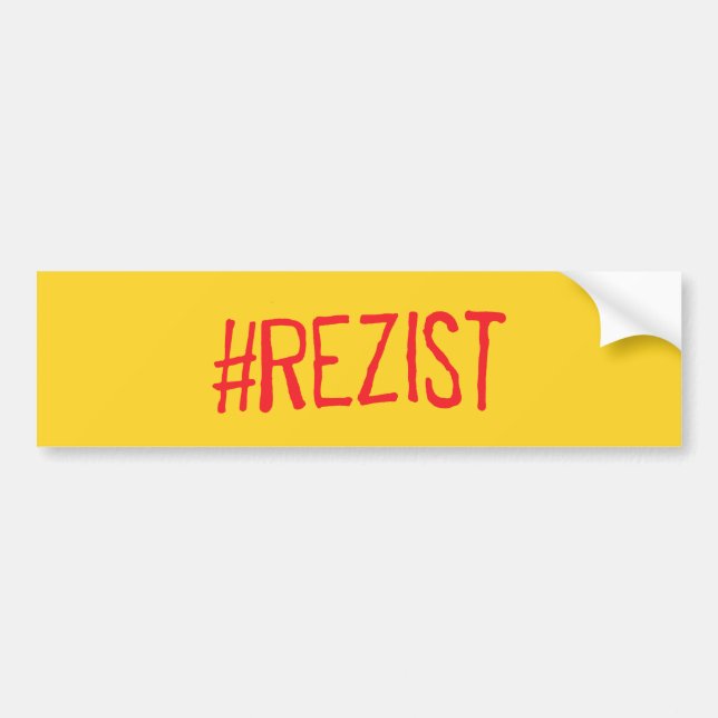 motstår den politiska slogan för rezistrumänien bildekal (Framsidan)