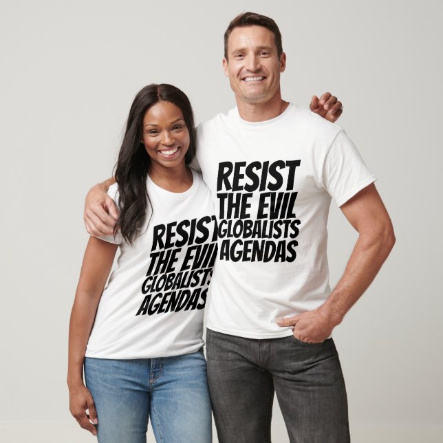 MOTSTÅR EVIL GLOBALISTS AGENDAS T-SHIRTS (Unisex)