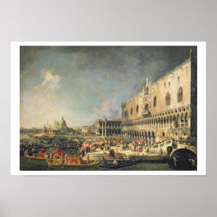 Mottagande av Franskens ambassadör i Venedig. Poster