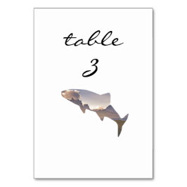 Mottagande Bordsnummer Rustic Mountain Fish