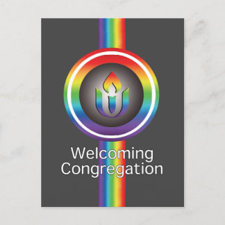 Mottagande kongregation Unitarian Universalism Vykort