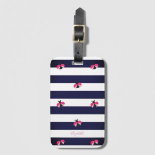 Mottagande stripe,Ladybird-Personlig Bagagebricka