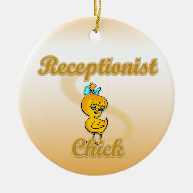 MottagarChick Julgransprydnad Keramik (Framsidan)