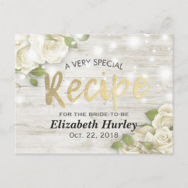 Mottagare av Blommigt String Ljus Möhippa  Inbjudan Vykort