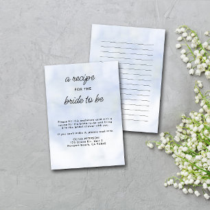 Mottagare för Bride Cloud 9 Pastel Blue Möhippa Tilläggskort