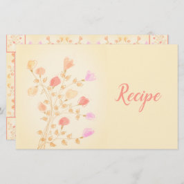 Mottagare för designer för Cute Blommigt Brevpapper