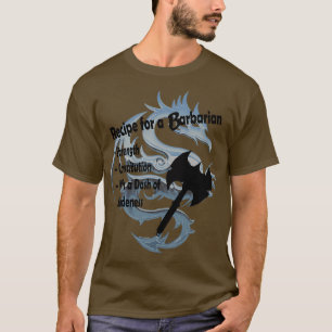 Mottagare för en Barbarian T Shirt