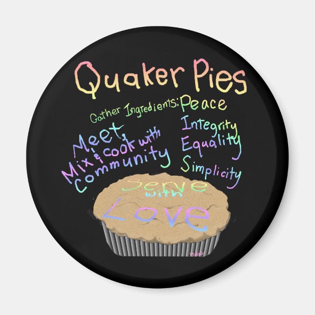 Mottagare för Quaker Paj Magnet (Framsidan)