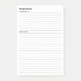 Mottagare Post-it Block