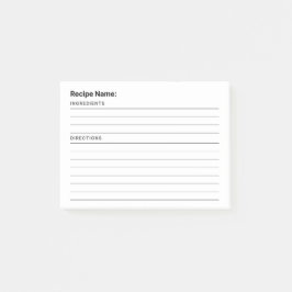 Mottagare Post-it Block