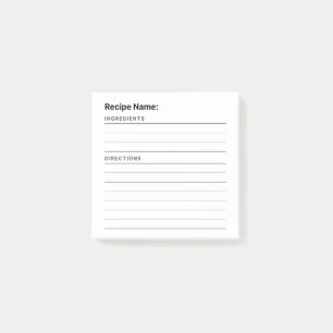 Mottagare Post-it Block