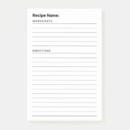 Mottagare Post-it Block