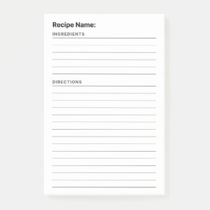 Mottagare Post-it Block