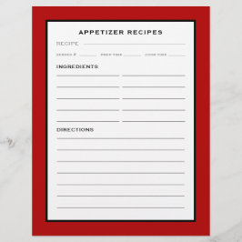 Mottagarsida | Appetizer | Rött svartvitt