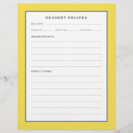 Mottagarsida | Dessert | Enkel Gult Grått