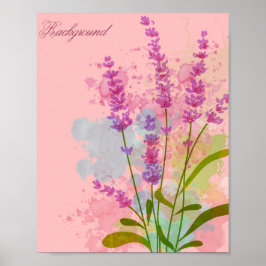 Mottagliga blommor poster