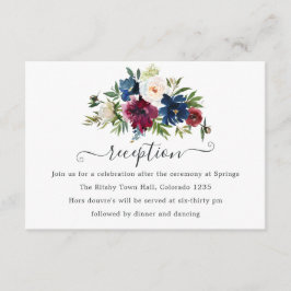 Mottagning av Blommigt för banbrytning och marinfä Tilläggskort