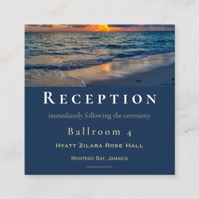 Mottagning av bröllopsbröllop i Himlar Tilläggskort (Framsida)