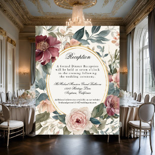 Mottagning av Elegant för Victorian Romantic Ro Fr Inbjudningar