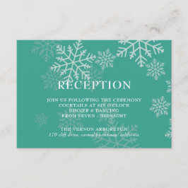 Mottagning av elegant Winter-bröllop Tilläggskort