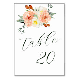 Mottagning av ljussommarblommor bordsnummer