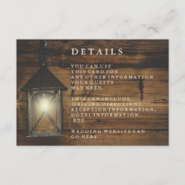 Mottagning av Rustic Wood Lantern Land