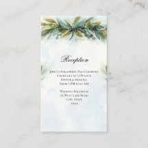 Mottagning av vattenfärgsgrönt bröllop