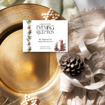 Mottagning av Winter Wedding Holly Candles Red Ber Tilläggskort<br><div class="desc">Kort för mottagning av julbröllop med romantiska tända ljus och ett traditionellt skjul- och kulört. Trötlös säsong-design med elegant-typografi, grå gren med röda bär och röda och vita ljus med poinsettiumblomma. Om du vill samordna inbjudningar, kontorsprogram och evenemangsdekoder kan du bläddra i samlingen Holly Klockor Bröllop eller meddela mig om...</div>