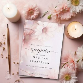 Mottagning Margarita Rosa Rodnad Blekt Tilläggskort