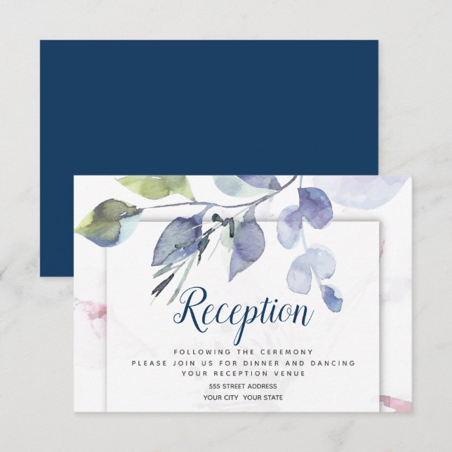 Mottagning | Muren Apple Greenery Inbjudningar (Fram/baksida)