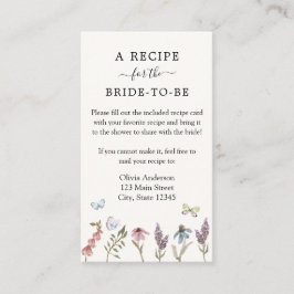 Mottagningsbegäran för Butterfly Blomsterträdgård  Tilläggskort