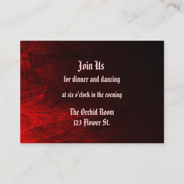 Mottagningsbevis för gotiskt Ro Tilläggskort (Framsida)