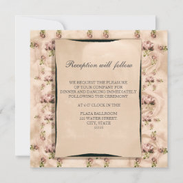 Mottagningsinbjudan för vintage Ro Inbjudningar