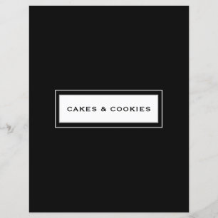 Mottagningskategori Cakes & Cookies Svartvitt