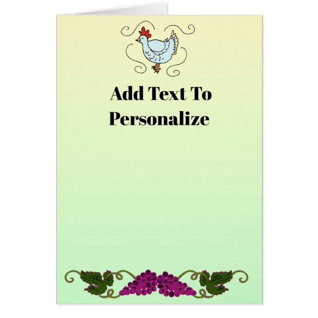 Mottagningskort 2 hälsningskort (Framsidan)